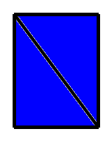 Two triangles forming a rectangle
