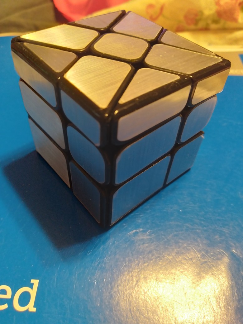 slanted rubix cube, solved